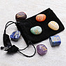 Chakra set of stones with runes