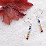 Chakra earrings short silver Ag 925