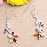 Chakra earrings leaves silver Ag 925