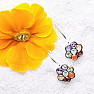 Chakra earrings Spring of life Ag 925