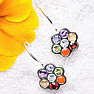 Chakra earrings Spring of life Ag 925