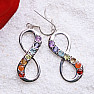 Chakra earrings Infinity silver Ag 925