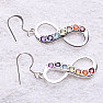 Chakra earrings Infinity silver Ag 925