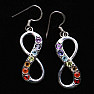 Chakra earrings Infinity silver Ag 925