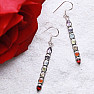 Long chakra earrings with a tip silver Ag 925