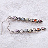 Long chakra earrings with a tip silver Ag 925