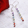 Chakra earrings long silver Ag 925