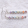 Chakra earrings long silver Ag 925