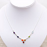 Chakra necklace with silver drops Ag 925