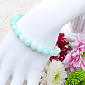 Amazonite beaded chakra bracelet with Buddha head