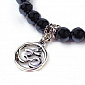 Hematite chakra bracelet with Om pendant