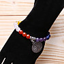 Chakra bracelet with Tree of Life and rosary