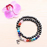 Double hematite chakra bracelet