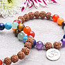 Rudraksha Chakra Bracelet with Om Pendant