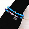 Double turquoise chakra bracelet