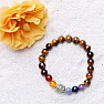 Chakra bracelet with a tiger&#39;s eye bead