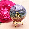 Orgonite chakra ball with power symbol