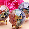 Orgonite chakra ball with power symbol