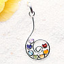 Chakra pendant Koru spiral silver Ag 925