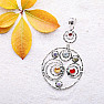 Chakra pendant circles Ag 925