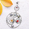 Chakra pendant circles Ag 925