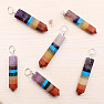 Chakra crystal pendant made of semiprecious stones