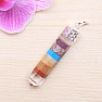 Chakra pendant crystal made of semi-precious stones and crystal