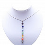 Chakra bead pendant with chain