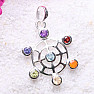 Chakra pendant sun Ag 925