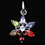 Chakra pendant chrysanthemum silver Ag 925