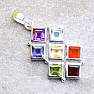 Chakra pendant Sacred geometry Ag 925