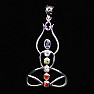 Chakra pendant Woman silver Ag 925