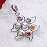 Petal chakra pendant silver Ag 925