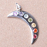 Chakra Pendant Crescent Moon Ag 925