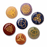 Chakra stone set with Celtic symbols