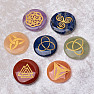 Chakra stone set with Celtic symbols