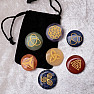 Chakra stone set with Celtic symbols