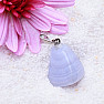 Chalcedony tumbled pendant