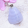 Chalcedony tumbled pendant