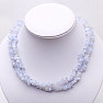 Chalcedony necklace chopped