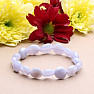 Chalcedony bracelet made of ovals