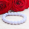 Chalcedony bracelet made of large beads of extra quality