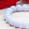 Chalcedony bracelet made of large beads of extra quality