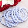 Chalcedony bracelet made of large beads of extra quality