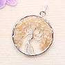 Citrine pendant Tree of life