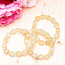 Lemon cut crystal and seed beads bracelet RB Design 173