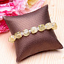 Lemon cut crystal and seed beads bracelet RB Design 173