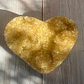 Citrine druzy heart on stand 2