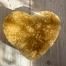 Citrine druzy heart on stand 3