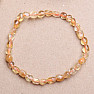 Citrine bracelet made of oval stones